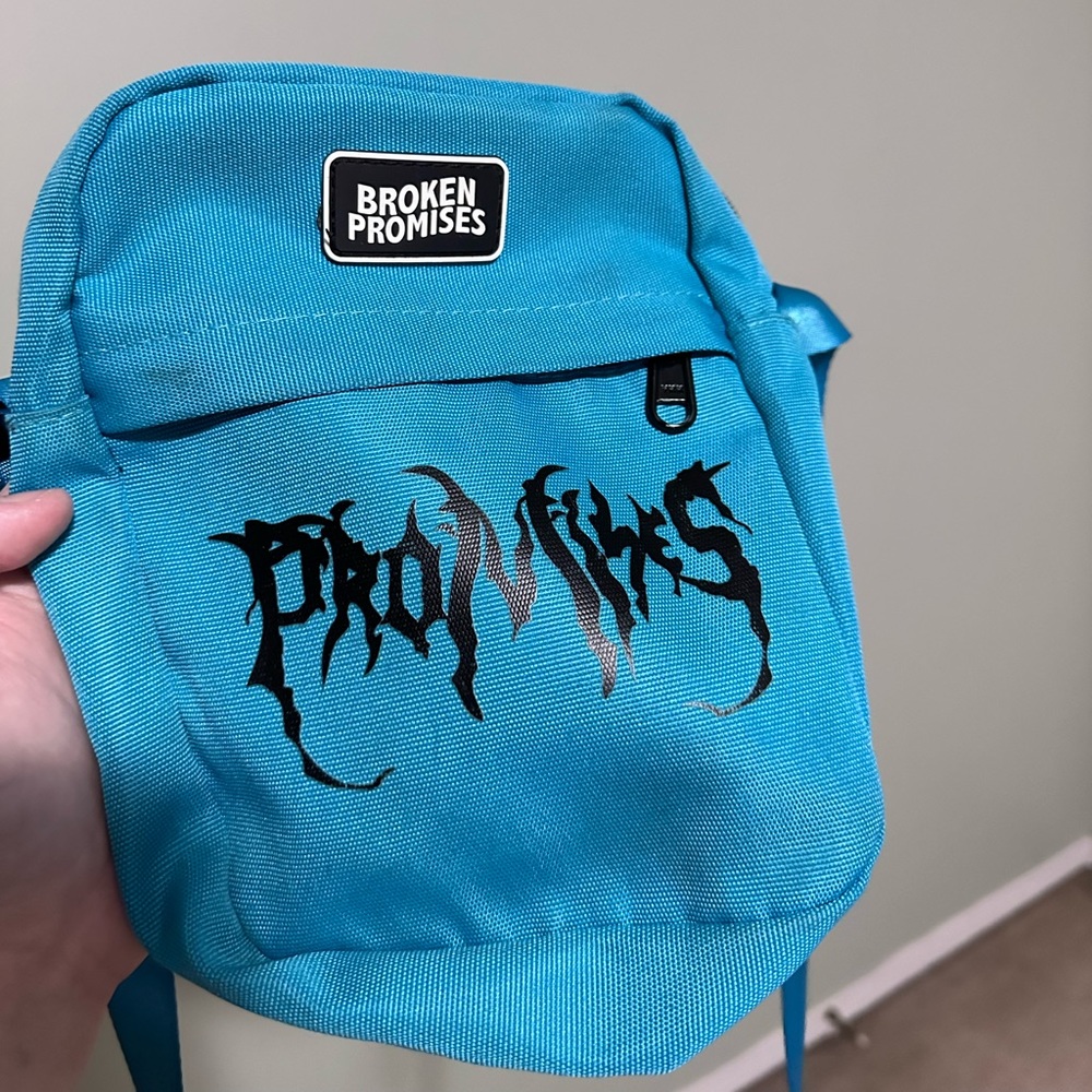 Broken Promises Blue Crossbody Bag